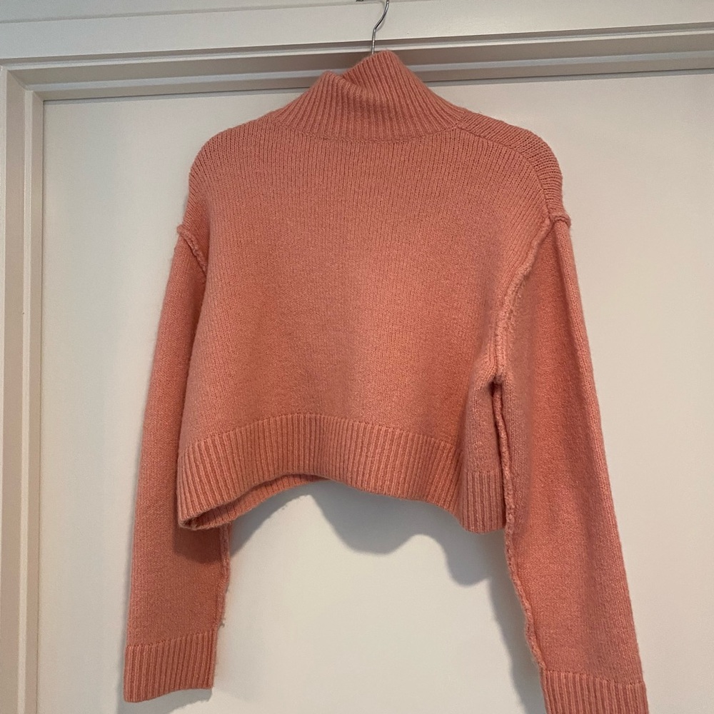 Zara Pink Turtleneck Sweater - Picture 3 of 3